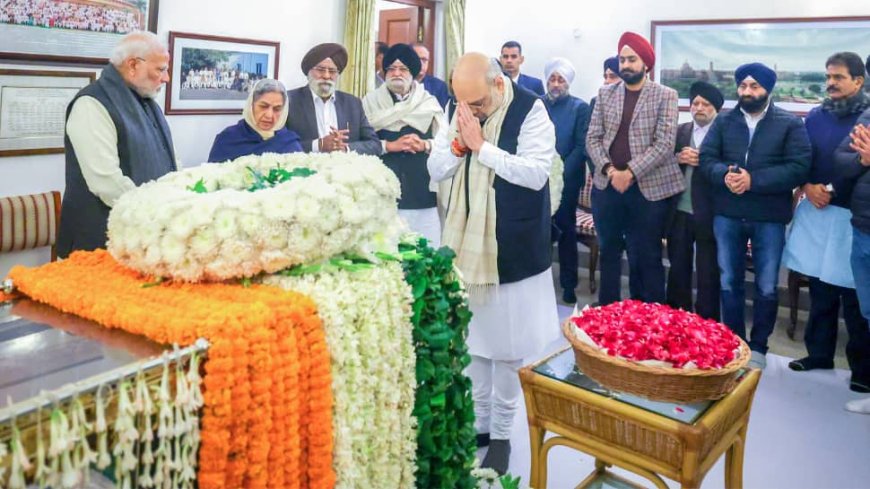 `Govt To Allocate Space For Manmohan Singh`s Memorial`: Shah Informs Kharge, Dr Singh`s Family