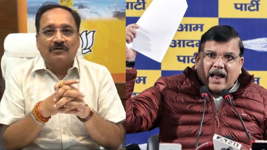 AAP MP Sanjay Singh, Delhi BJP Chief Virendra Sachdeva Clash Over Deletion Of Voters