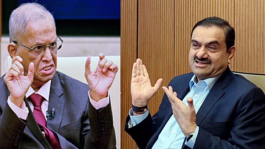 '...Biwi Bhaag Jayegi': Gautam Adani's Apparent Fun Jibe At Narayana Murthy's 70-Hour Work Week Advice