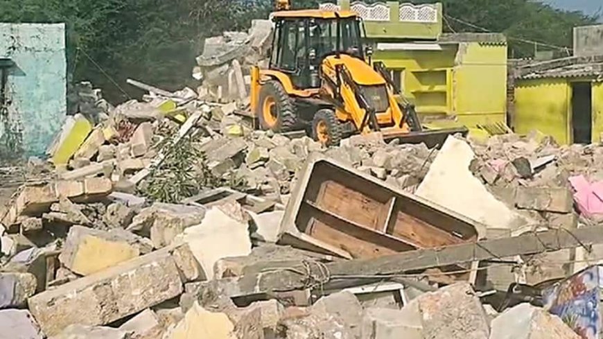 Dozen Illegally Built Houses Demolished In Anti-Encroachment Drive In Jammu