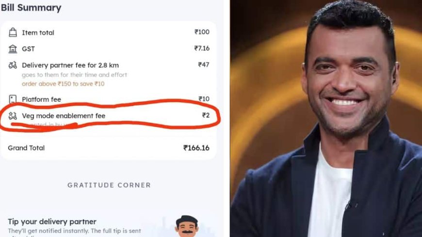 ‘Super Sorry For This’: Zomato CEO Responds To Veg-Mode Fee Backlash