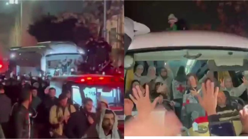 West Bank Cheers For Freed Palestinians Under Israel-Hamas Ceasefire Deal, Hamas Flag Unfurled: Watch