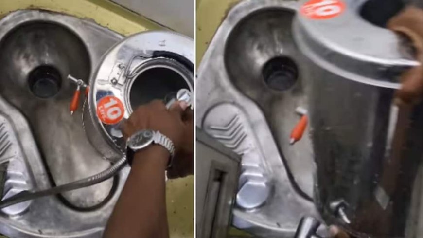 Man Washes Tea Container Using Water From Train Toilet; Viral Video Irks Internet