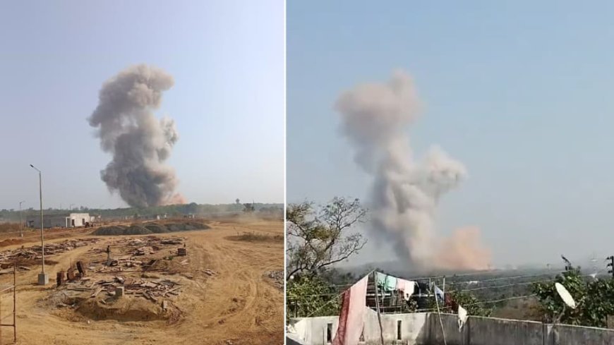 One Dead, Several Feared Trapped In Massive Explosion At Ordnance Factory In Maharashtra`s Bhandara | Video