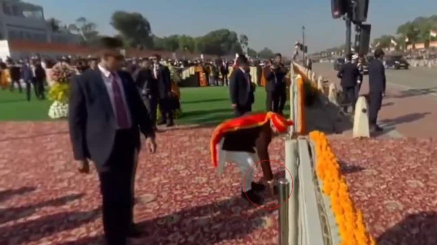 PM Modi Picks Up Litter At Kartavya Path During Republic Day Event In Delhi | Watch Video