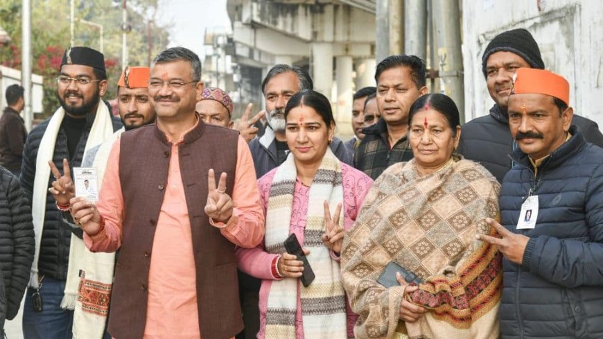 BJP Secures Landslide Victory in Uttarakhand Urban Polls, Bags 10 Out of 11 Mayoral Seats