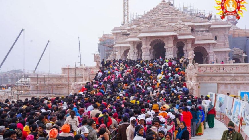 Ram Temple In Ayodhya Witnesses Massive Rush; Trust Issues Advisory For Pilgrims