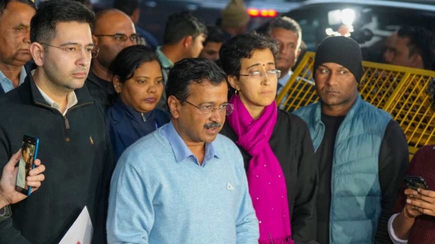 On Poll Eve, Kejriwal Meets EC, Alleges Threat To Voters; BJP Hits Back