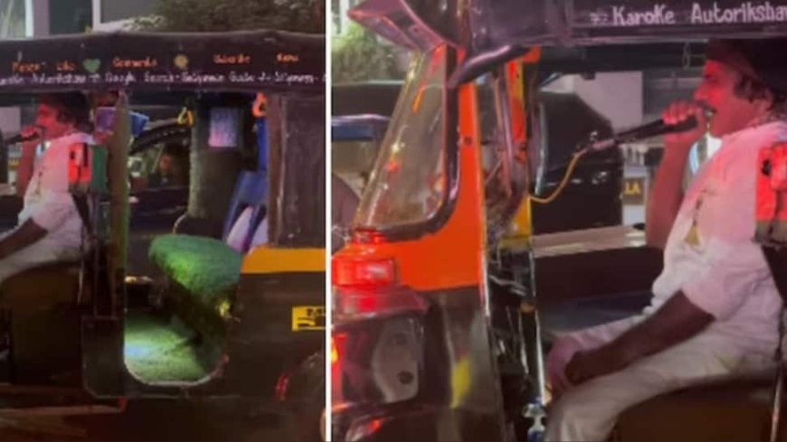 `Tu Mumbai Aa Raha Hai`: Man Turns Auto Rickshaw Into Karaoke Stage; Viral Video Inspires Internet