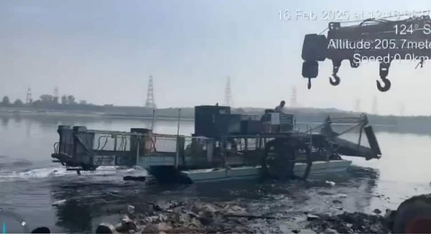 BJP Shares Clip Of Yamuna Cleaning Using Machines; AAP Reminds Of `Caretaker CM`