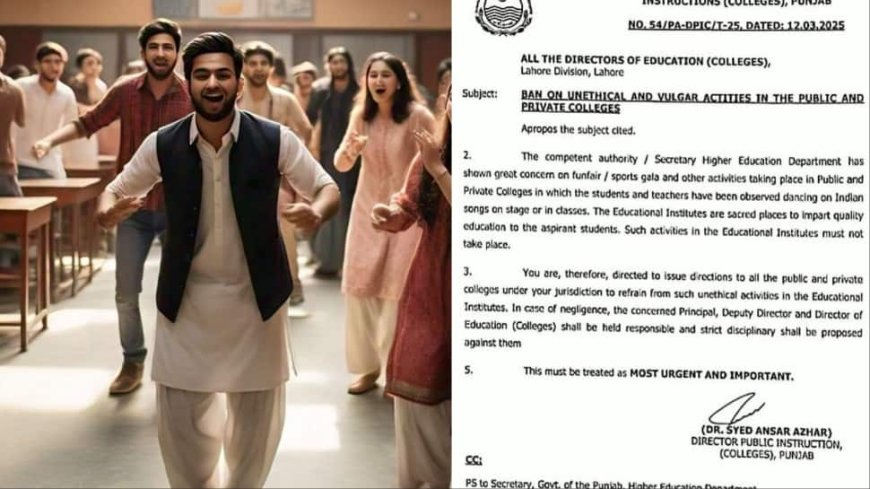 Govt In Pakistan’s Punjab Bans Students From Dancing On Bollywood Songs In Colleges