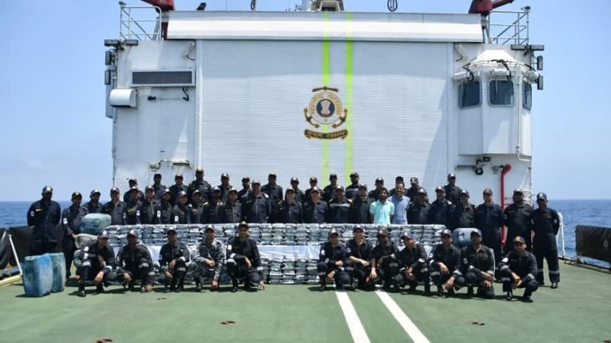 Indian Coast Guard, ATS` Massive Drug Haul Worth Rs 1800 Crore Near Gujarat Coast