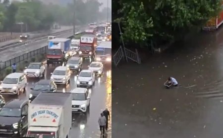 Heavy Rain Batters Gurugram As Waterlogging, Power Outages Bring City To Its Knees — VIDEO