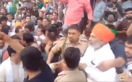 Rakesh Tikait Heckled In UP`s Muzaffarnagar Over His Pahalgam Statement