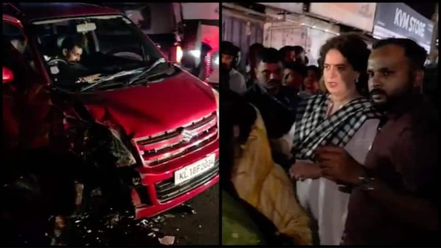 Priyanka Gandhi Halts Convoy To Help Road Accident Victims In Kozhikode | Video Goes Viral