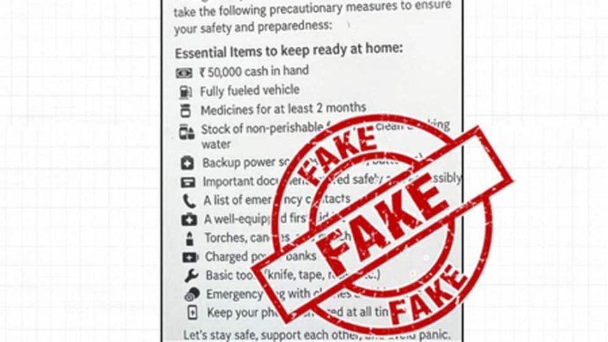After `Operation Sindoor`, PIB Flags Fake Advisory, Calls For Public Vigilance