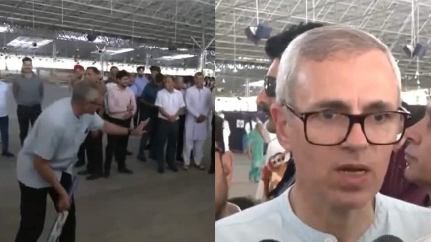 Moment Of Joy Amid Tensions: J-K CM Omar Abdullah Plays Cricket With Kid At Samba Relief Camp – WATCH