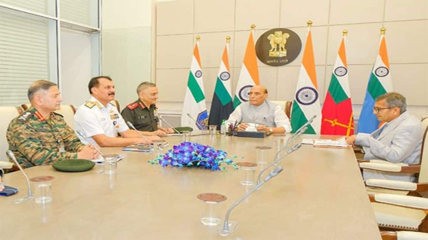 Rajnath Singh Chairs Top Brass Meet, Fires Warning: India Won’t Pause, It Will Pulverise